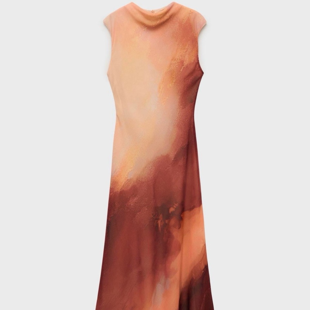 Mango Elegant Sleeveless Ombre Dress